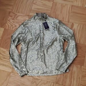 Ralph Lauren Purple Label Sequin Top